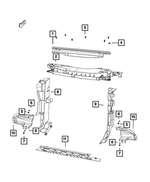 Air Inlet Baffle, Right - Mopar (68286908AA)