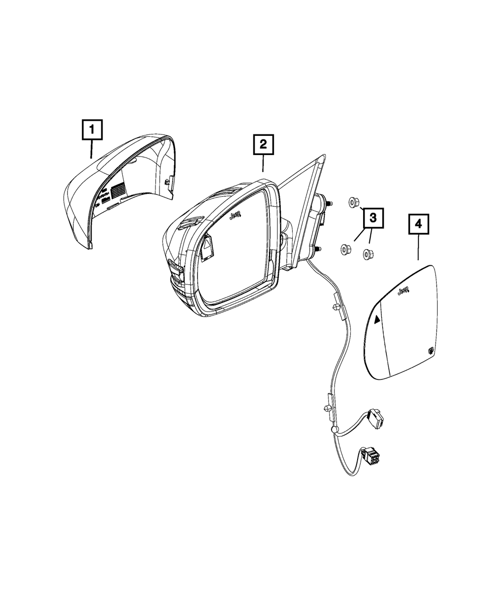 Mirror Cap, Right - Mopar (6LL30TZZAA)