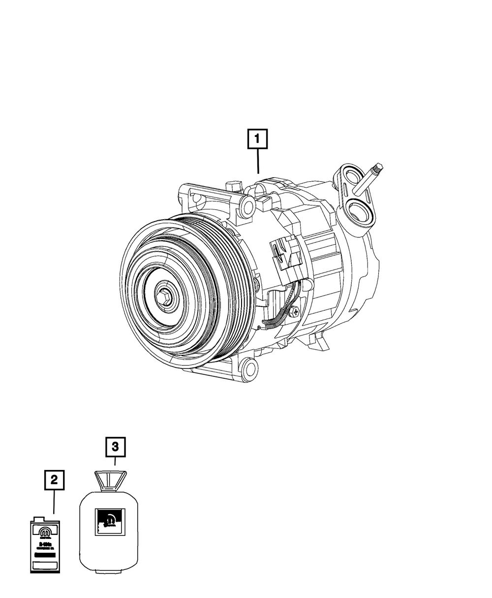 Air Conditioning Compressor - Mopar (57009313AA)