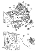 Hood Adjuster Bumper - Mopar (4696592)