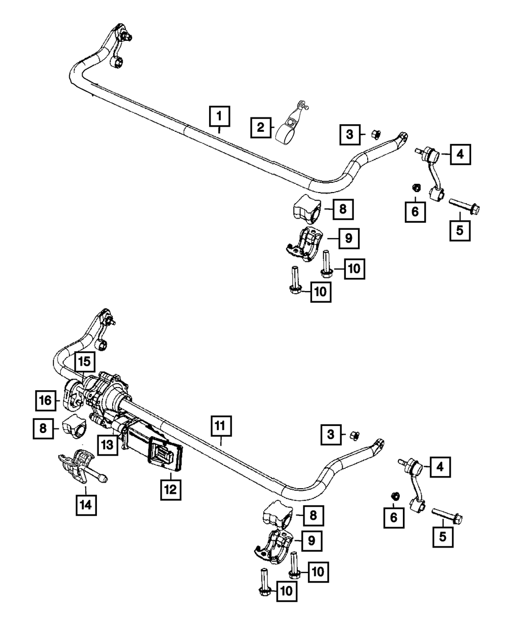 Stabilizer Bar Link Assembly - Mopar (68293033AC)