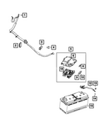 Battery Negative Wiring - Mopar (4727651AB)