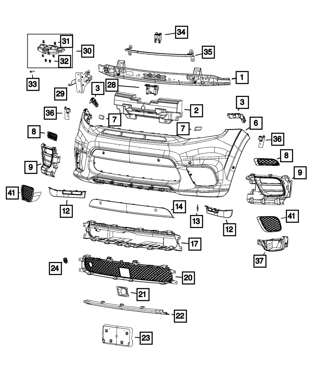 Bumper Bracket, Right - Mopar (68144218AF)