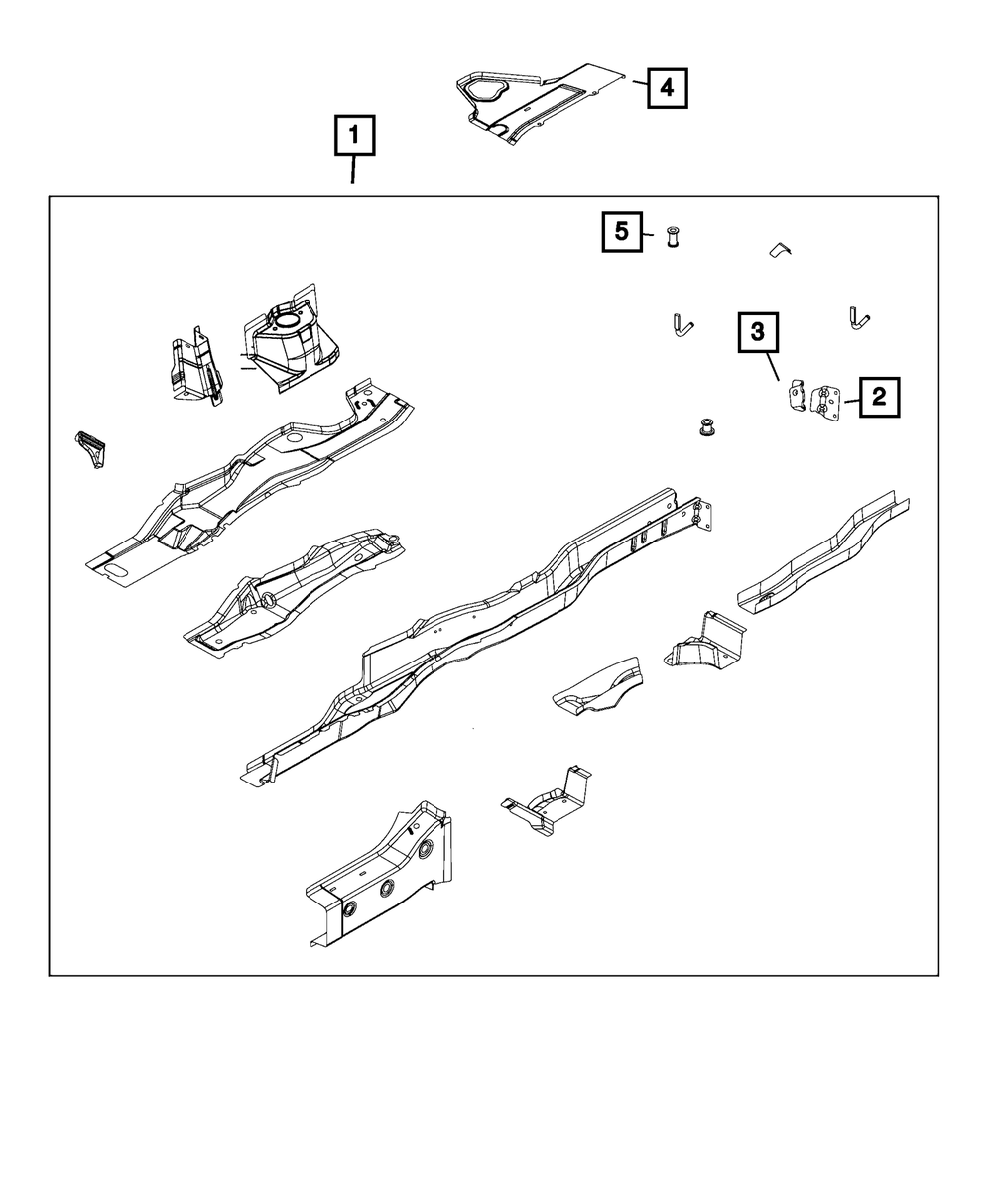 Rear Bumper Bracket, Right - Mopar (5178532AA)