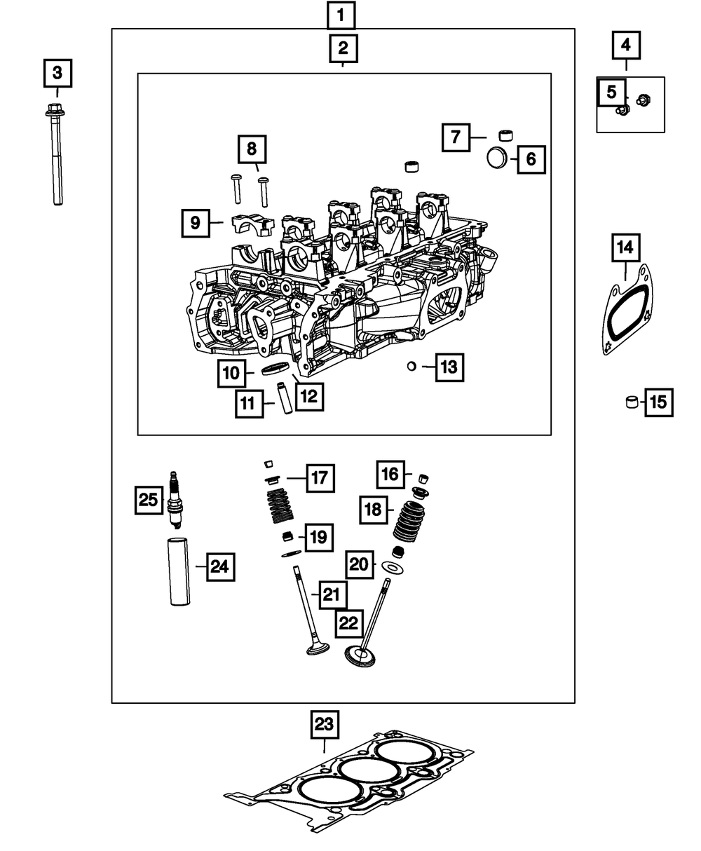 Cylinder Head, Left Side, Remanufactured - Mopar (R3620113AA)