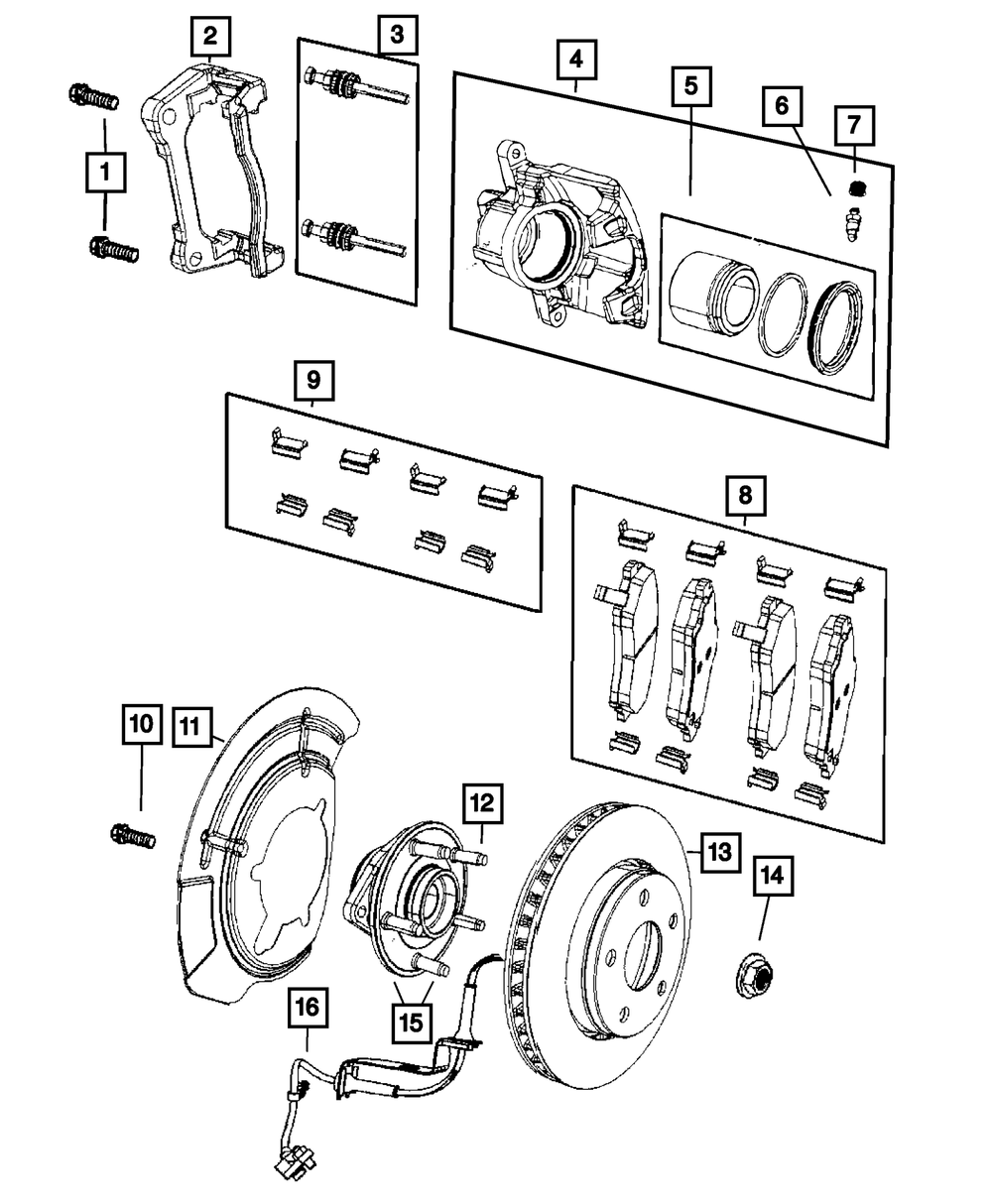 Wheel Lug Stud | Mopar | Part Number (68003282AA)