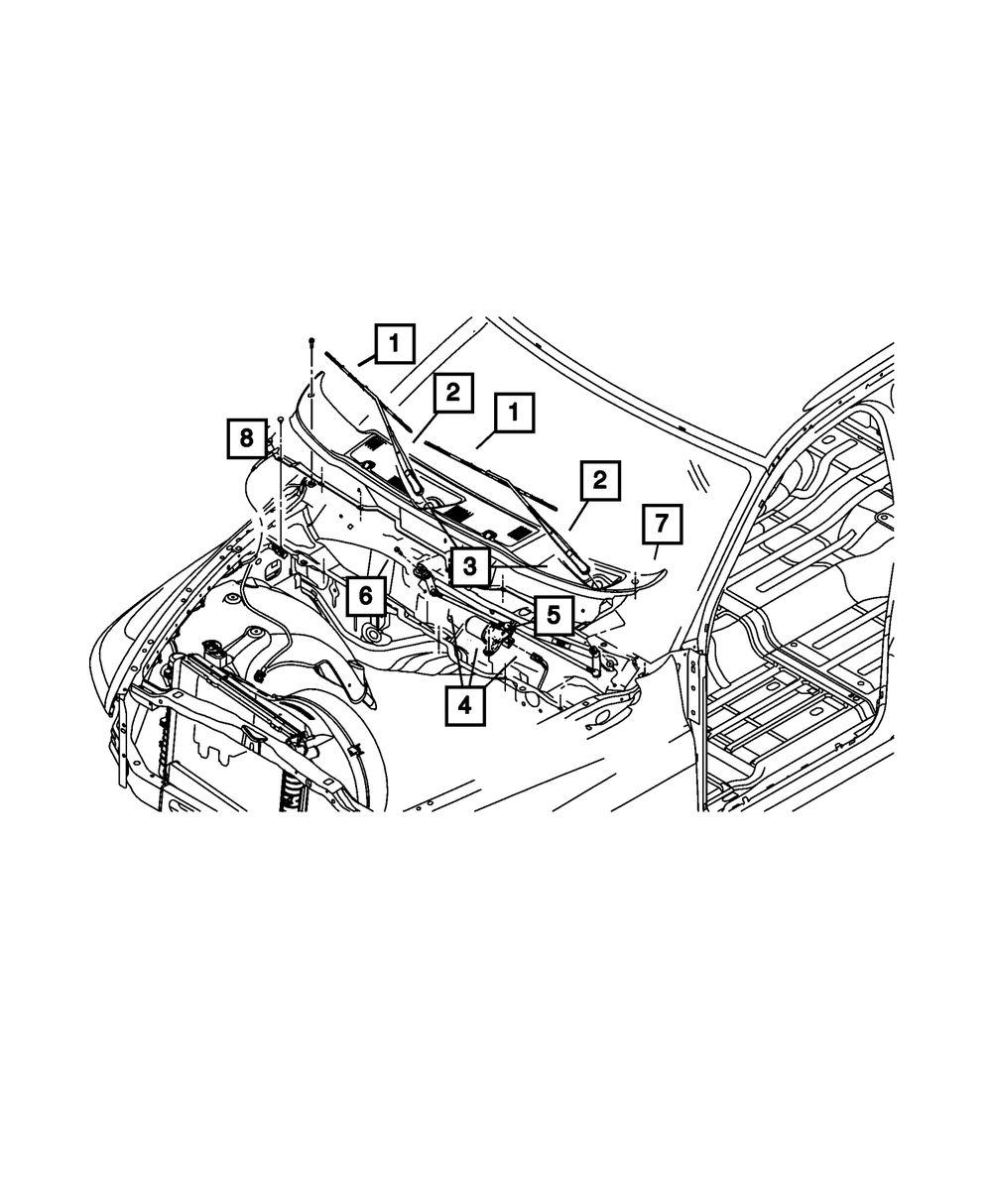 Front Wiper Blade - Mopar (55277446AB)
