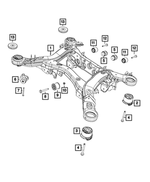 Differential Mount - Mopar (68091399AA)