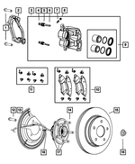 Brake Pads - Mopar (68334862AB)