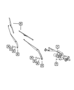 Front Wiper Blade, Left - Mopar (68159682AA)