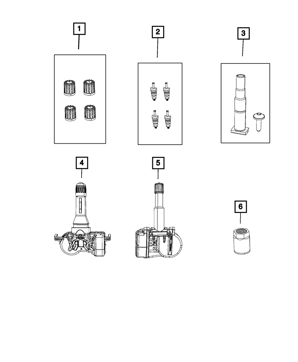 Tire Pressure Sensor | Mopar | Part Number (68252495AC)