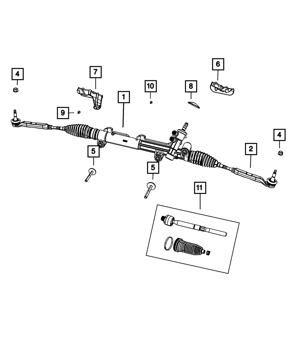 Outer Tie Rod End | Mopar | Part Number (68156902AA)