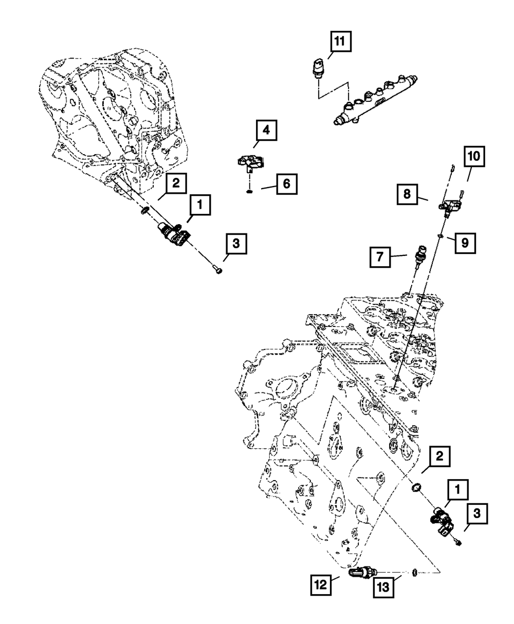 Temperature Sending Unit Sensor - Mopar (5011852AB)