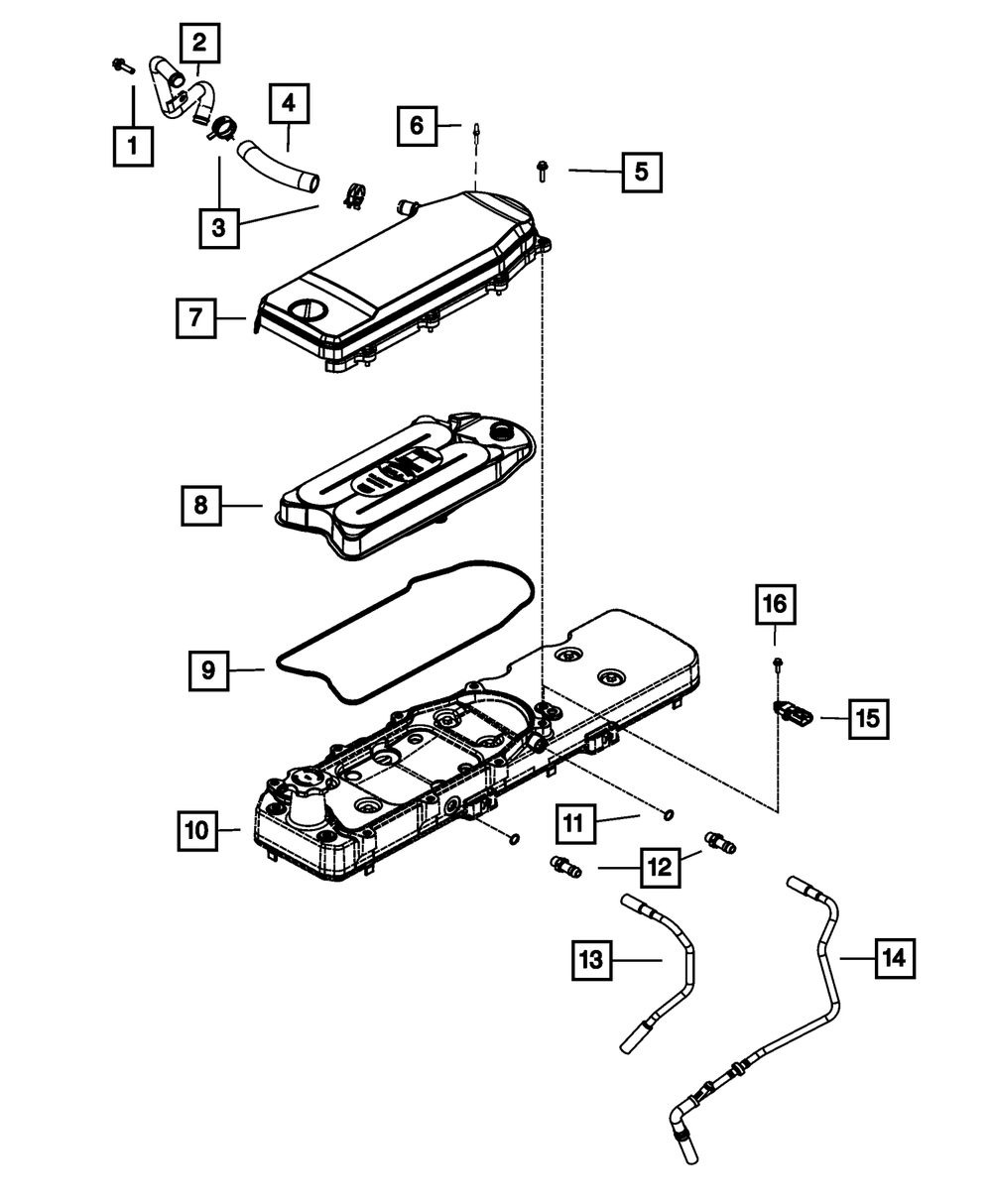 Cylinder Head Cover - Mopar (68445548AA)
