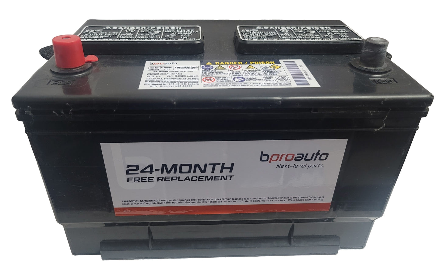 bproauto™ Vehicle Battery (1BPVB650AA) – Group 65, 700 CCA, for 1987‑2022 Chrysler/Ford