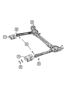 Hex Flange Head Bolt, Mounting - Mopar (6104265AA)