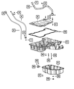 Engine Oil Pan Gasket - Mopar (68147558AA)