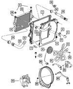 Radiator Isolator, Lower - Mopar (52029086AA)
