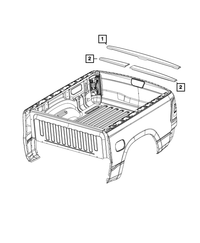 Tailgate Spoiler - Mopar (68292635AC)