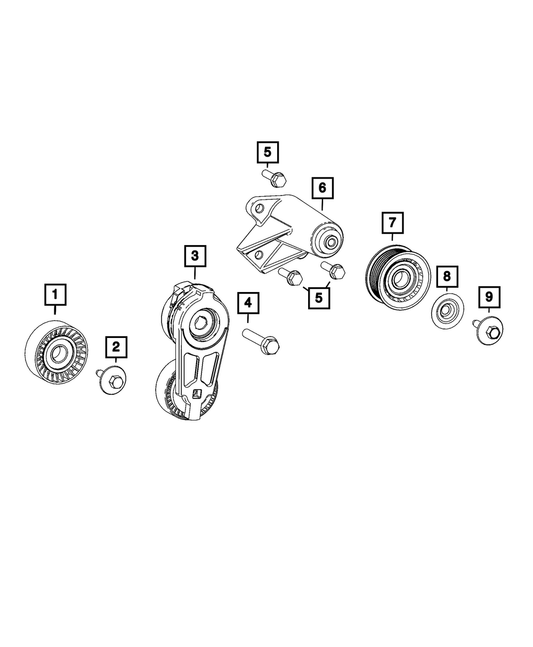 Idler Pulley - Mopar (68483661AA)