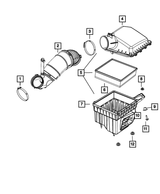 Air Cleaner Duct Clamp - Mopar (53034043AB)