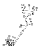 Exhaust Support Isolator - Mopar (68268397AA)