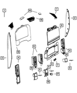 Console Mat - Mopar (1WP35TX7AA)