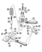 Hex Flange Head Bolt, Mounting - Mopar (6502963)
