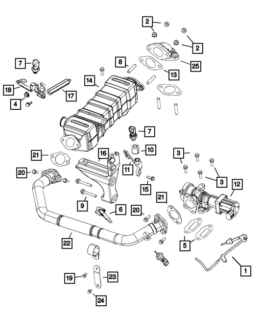 Egr Cooler - Mopar (68444764AA)