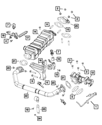 Mass Airflow Sensor - Mopar (68334657AA)