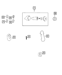 Door Lock Cylinder - Mopar (68085676AA)