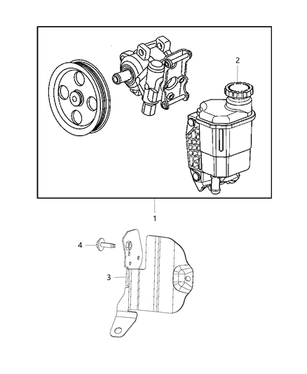 Power Steering Pump - Mopar (68225509AC)