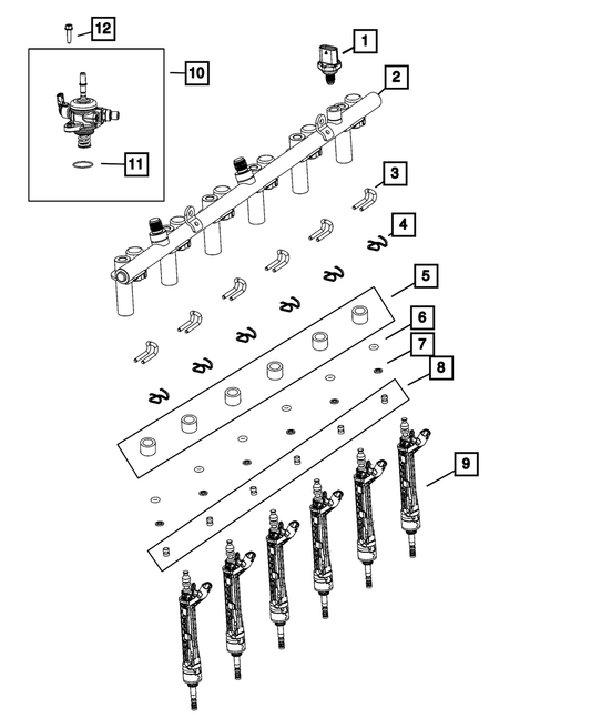 Fuel Injector Seal Kit | Mopar | Part Number (68637220AA)