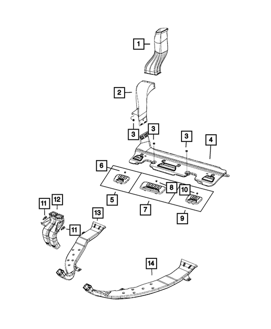 Push Pin | Mopar | Part Number (68367492AA)