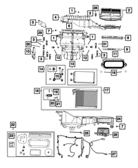 Air Conditioning Evaporator - Mopar (68579042AB)