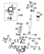 Spring Isolator - Mopar (68029686AB)
