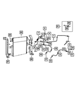 Radiator To Condenser Bracket, Left - Mopar (68227806AA)