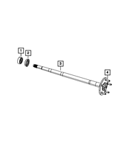 Axle Rear Shaft, Left - Mopar (68140297AA)