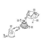 Engine Support Cushion, Left Side - Mopar (68277081AA)