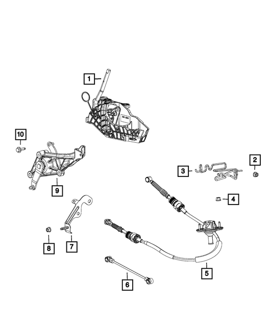 Transfer Case Shift Cable - Mopar (04670727AB)