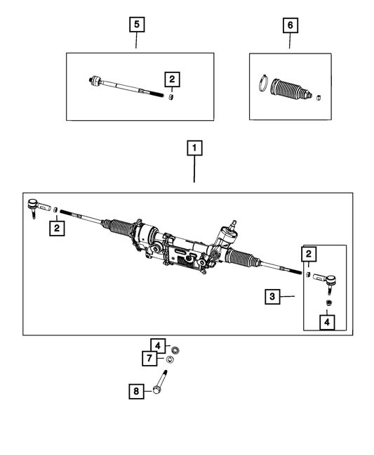 Outer Tie Rod End - Mopar (68528060AA)