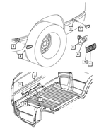 Side Marker Lamp, Rear - Mopar (68042140AA)