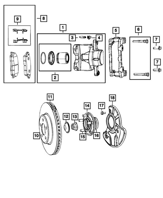 Disc Brake Rotor - Mopar (04755537AA)