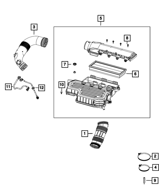Air Filter | Mopar | Part Number (68377763AA)