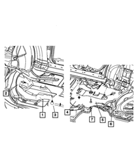 Torque Box Cover, Left - Mopar (68253237AC)