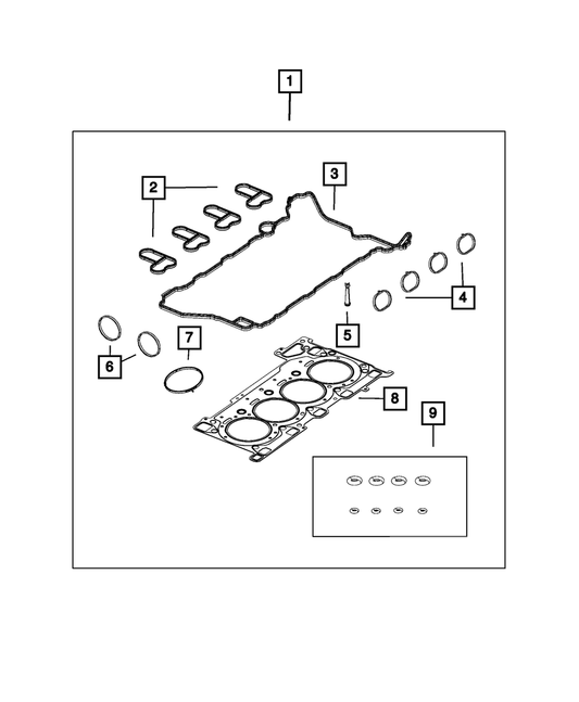 Fuel Injector Seal Kit - Mopar (68436674AA)