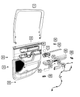 Rear Door Trim Panel, Right - Mopar (6SL721X9AA)