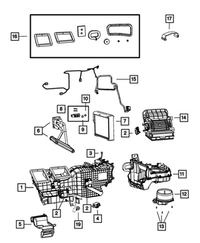 Blower Motor Resistor - Mopar (68048900AA)