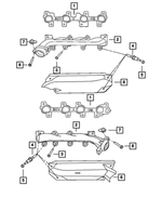 Exhaust Manifold Gasket, Right - Mopar (53032832AH)
