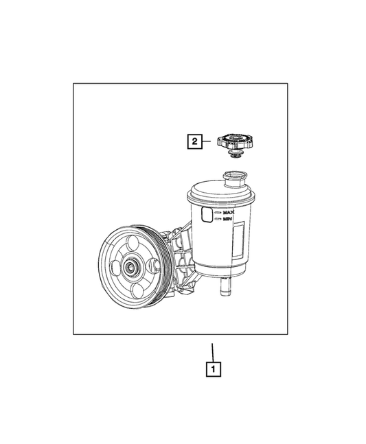 Power Steering Pump - Mopar (68225509AC)